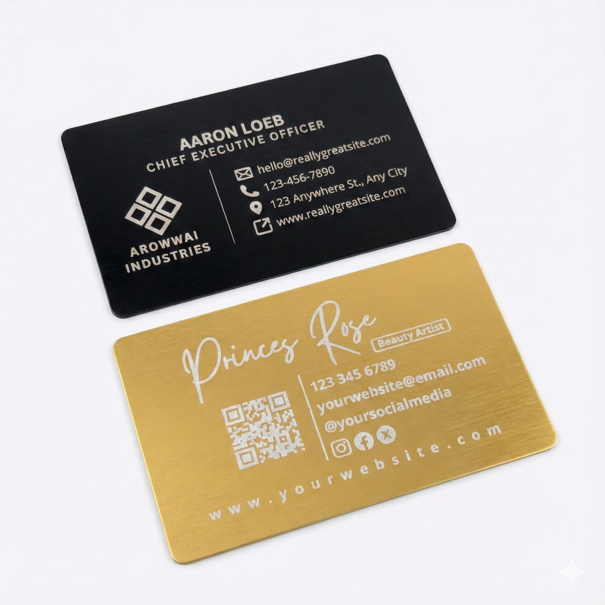 metal business cards